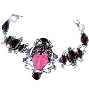 🎉HOST PICK🎉 11/24 & 4/23 NWT Ruby & Lucite Sterling Bracelet ❤️❤️❤️